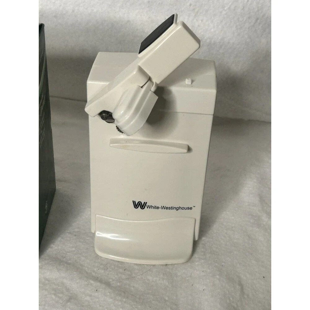 White Westinghouse Automatic Can Opener Electric Table Top White WCO-105